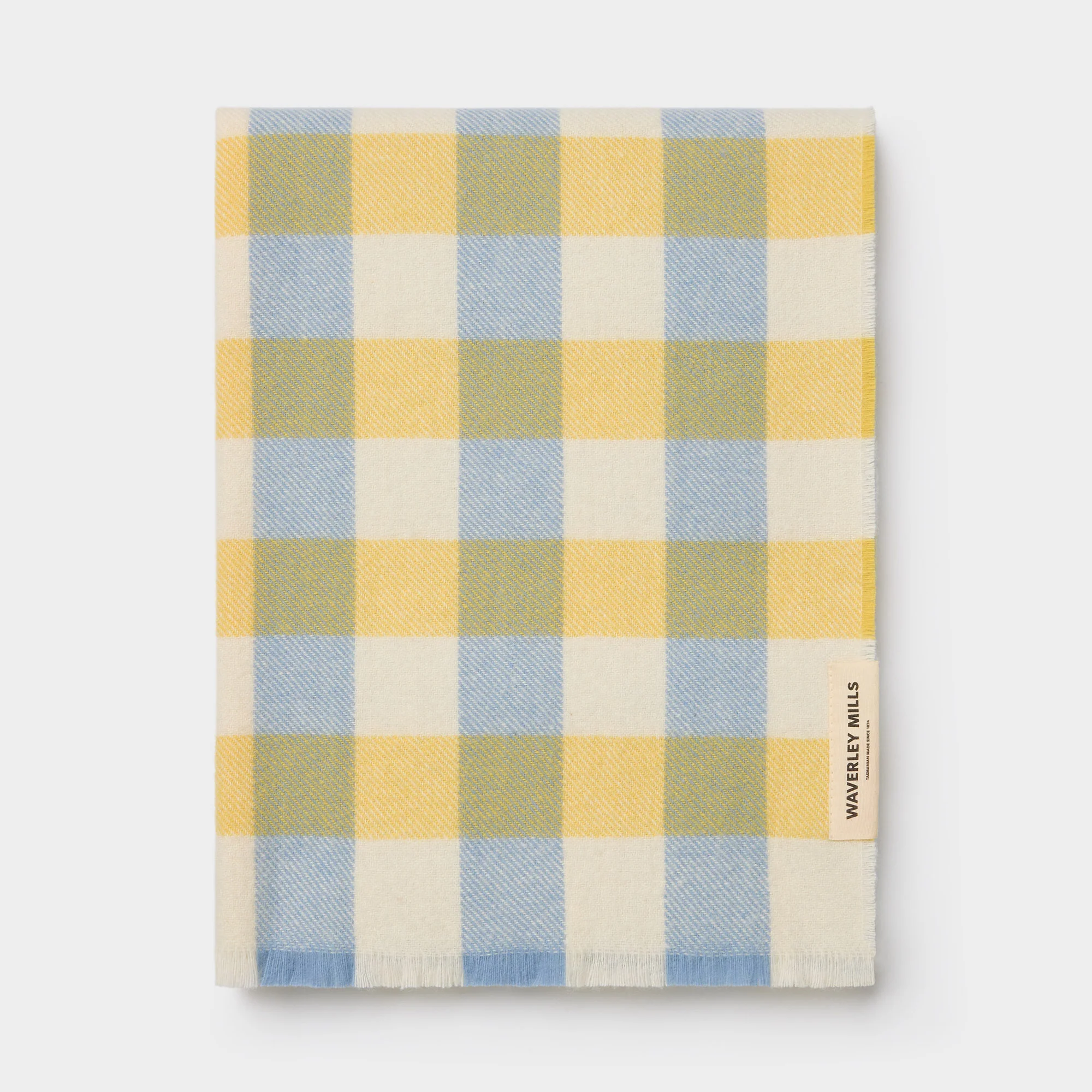 Check Baby Blanket in Bay - Image 3