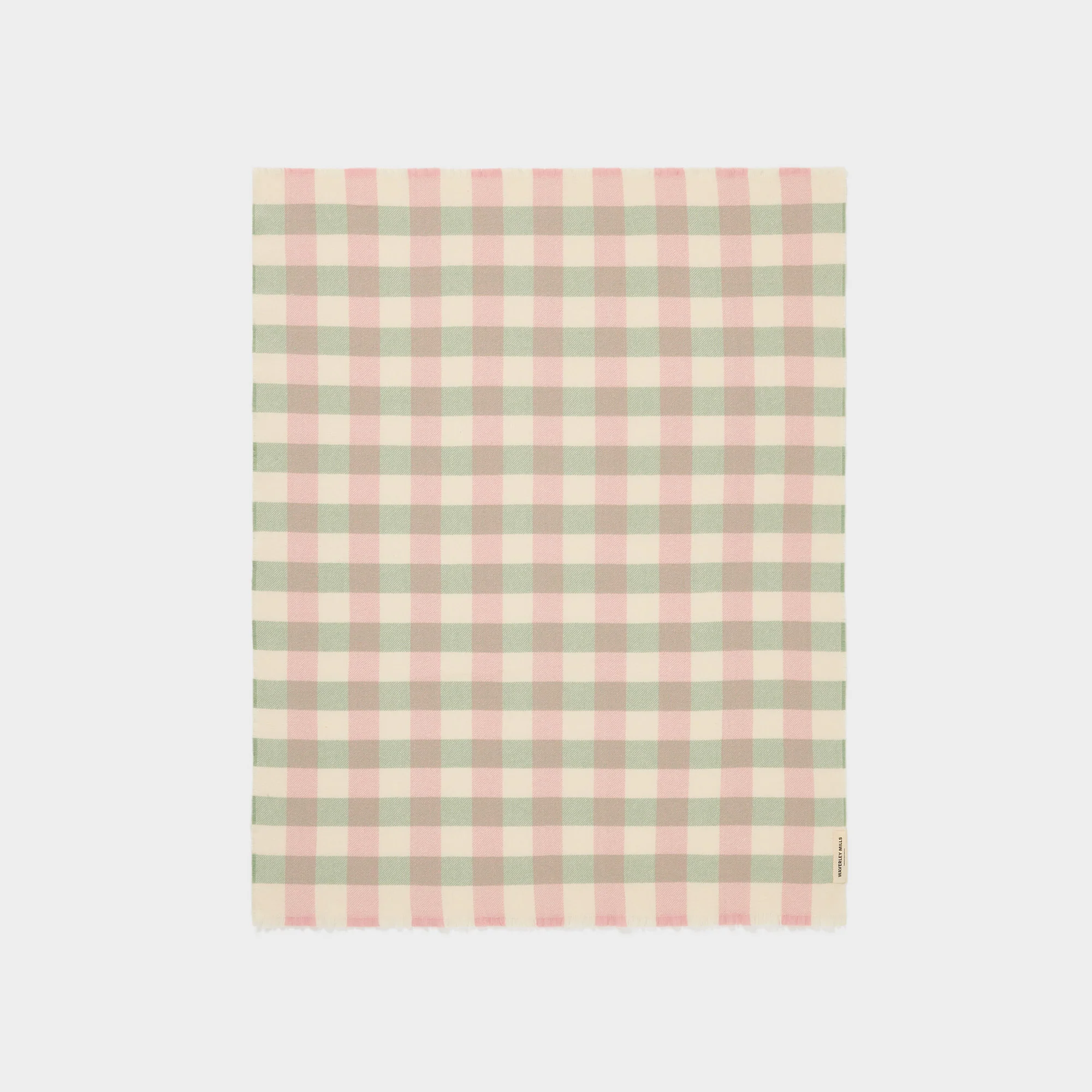 Check Baby Blanket in Garden - Image 4