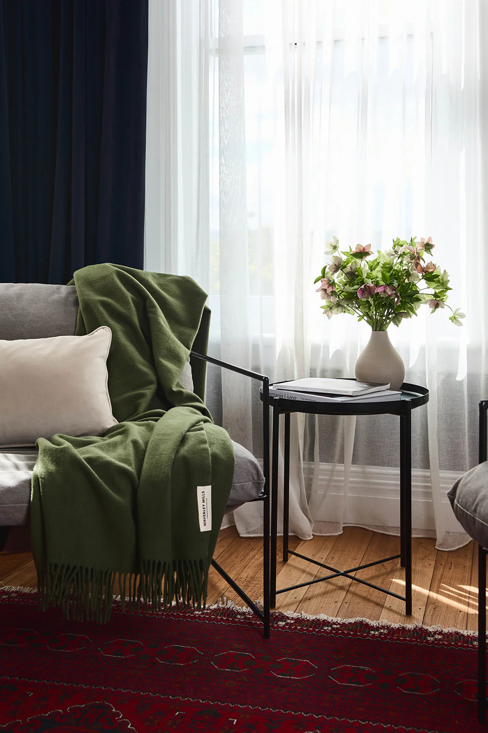 Essential Throw in Olive - Image 2