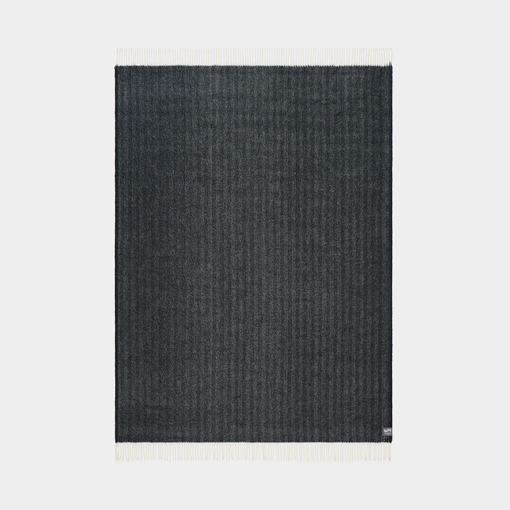 Herringbone Throw in Black - Image 3