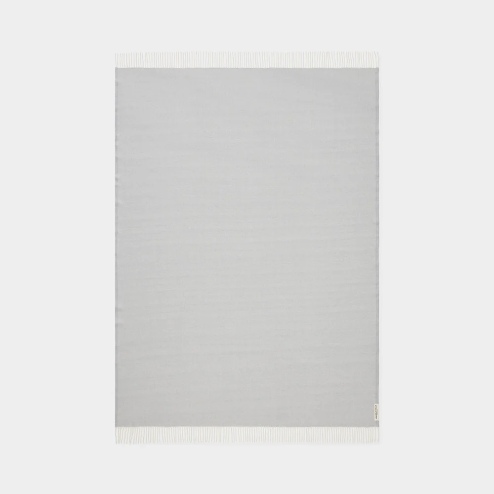 Herringbone Throw in Grey - Image 3
