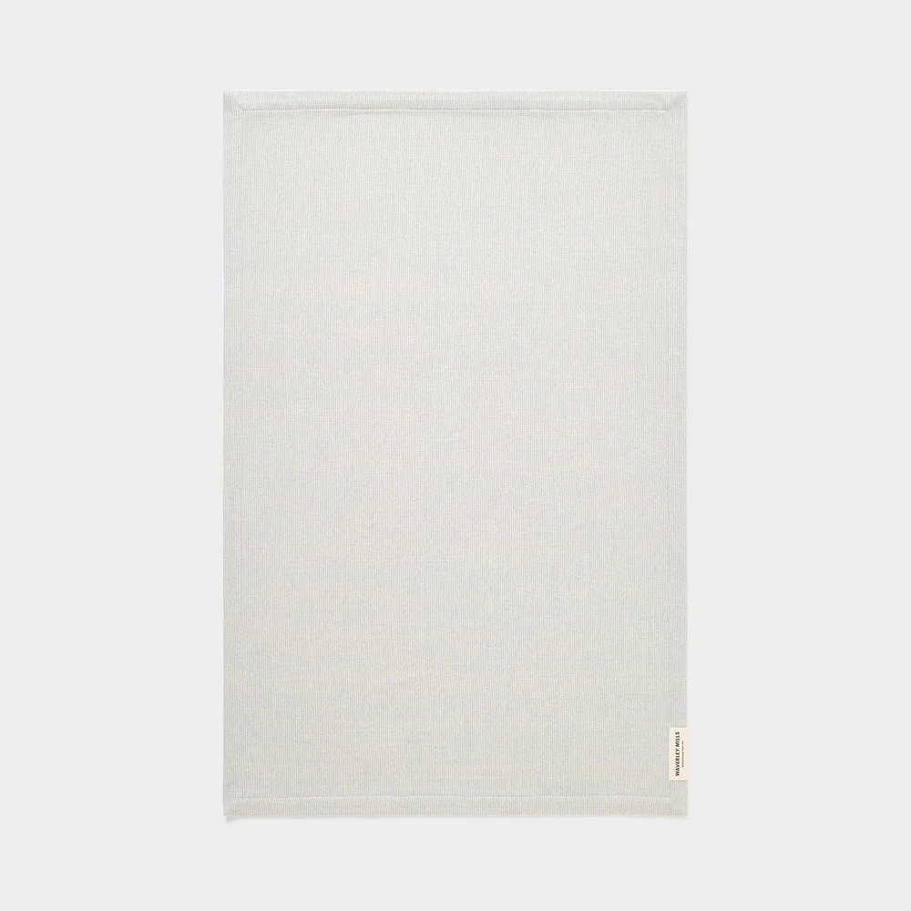 Pixel Baby Blanket in Ocean - Image 3