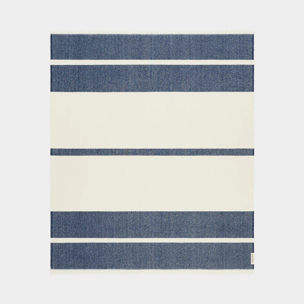 Supporter Throw in Navy & Natural - Image 3