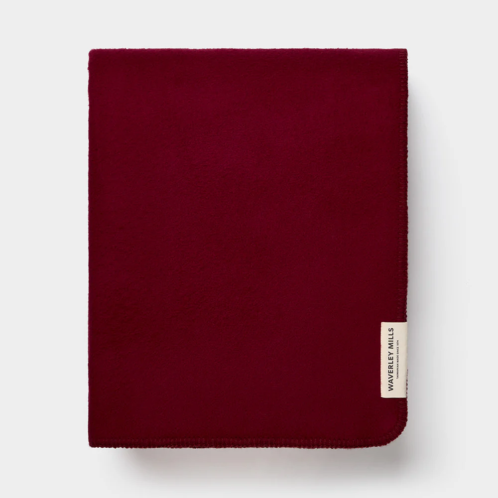 Wellington Blanket in Burgundy - Image 4